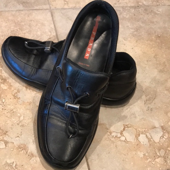 Prada Other - PRADA Block Leather Leafear Mans shoe size 10 US